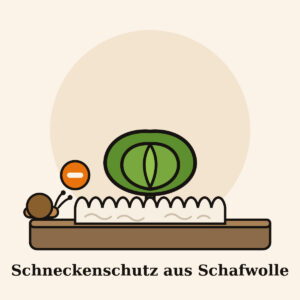 Rohwolle als Schneckenschutz, 500 g