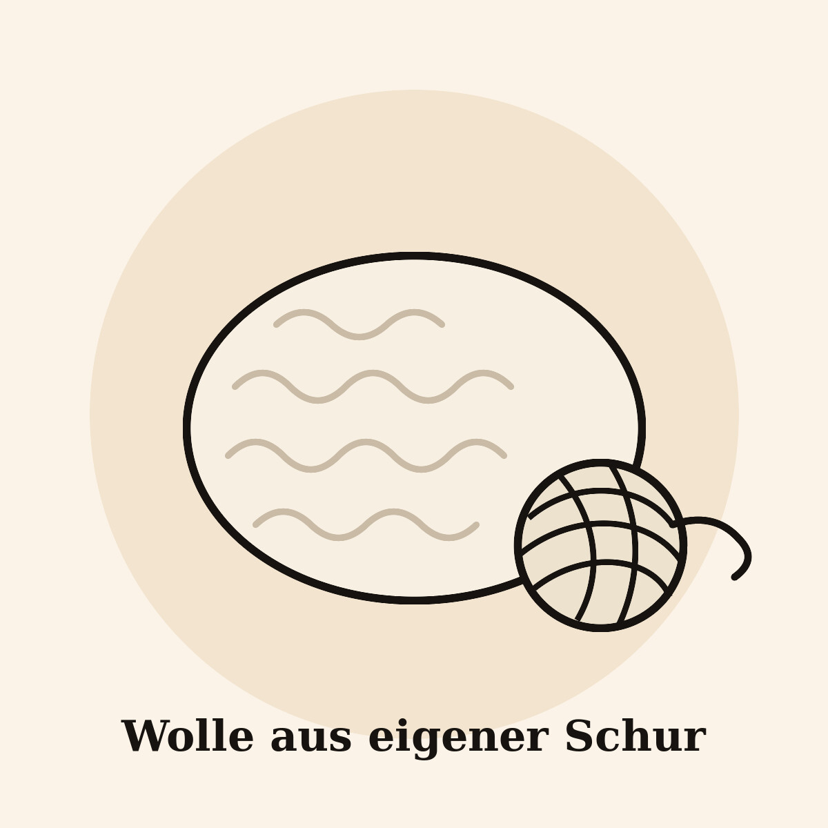 Rohwolle von der Schur, 250 g